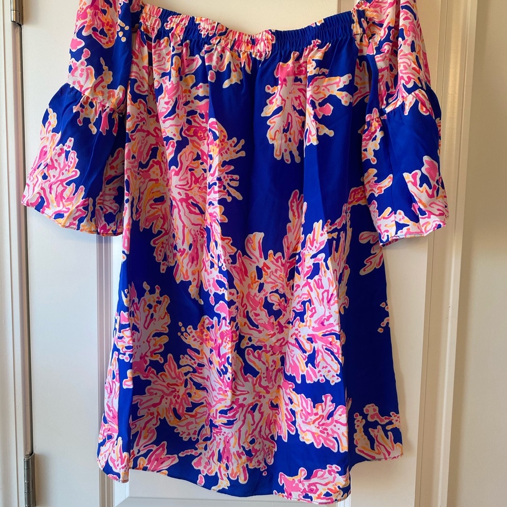 Lilly Pulitzer off the shoulder tunic XS